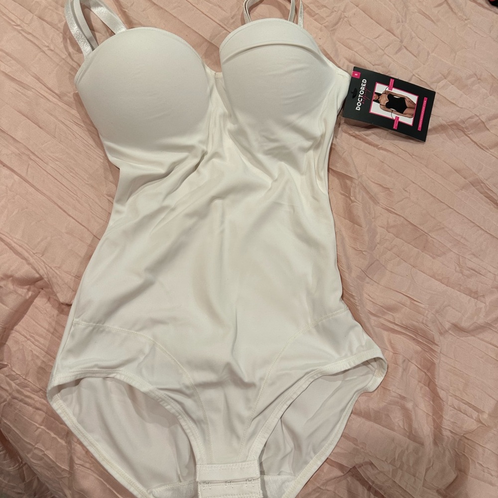 White shapewear bodysuit